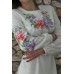 Embroidered dress "Lilly" gray